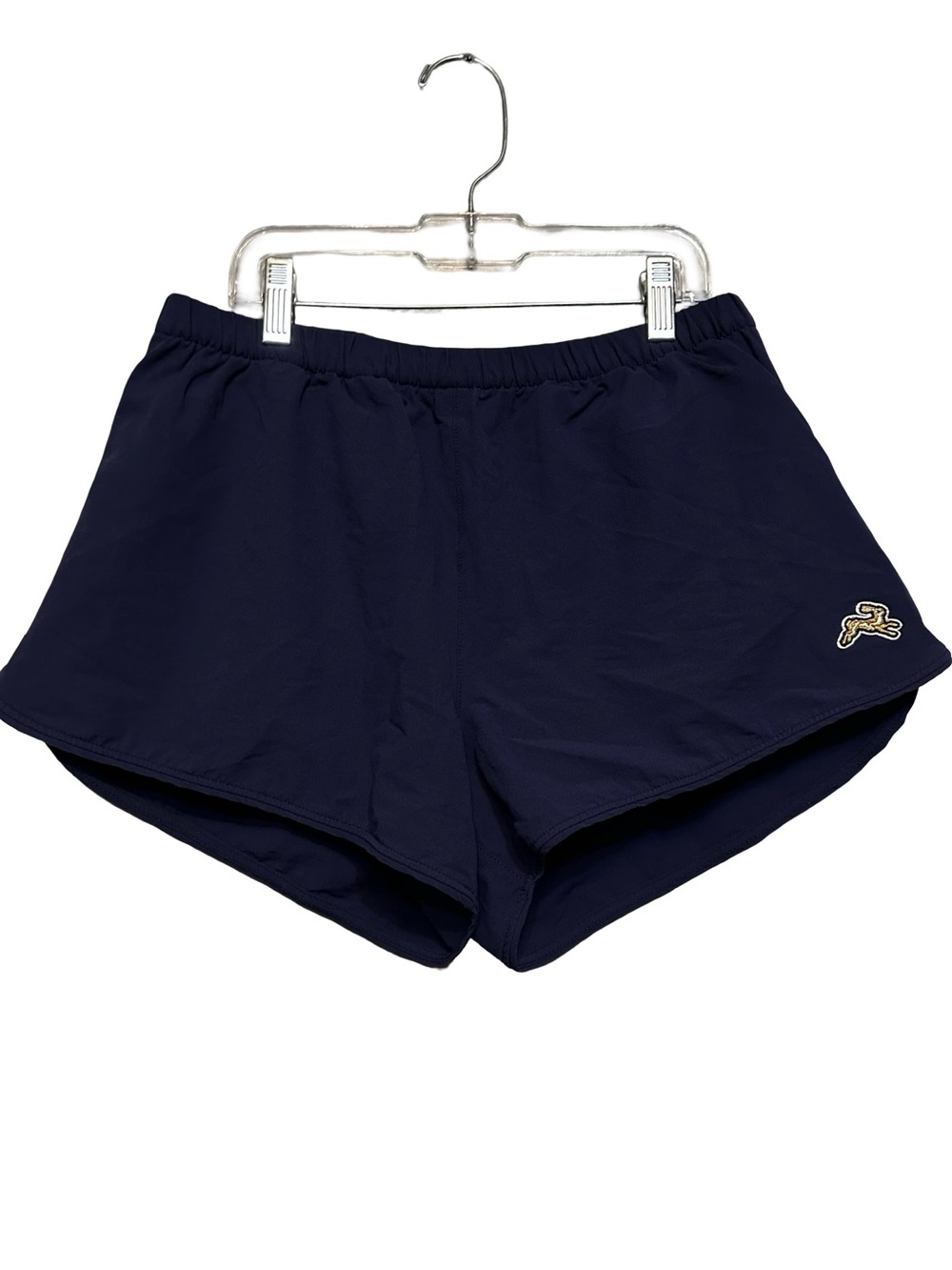 Tracksmith Navy Blue Wool Blend Sport Shorts Size Small Zip Pockets Running